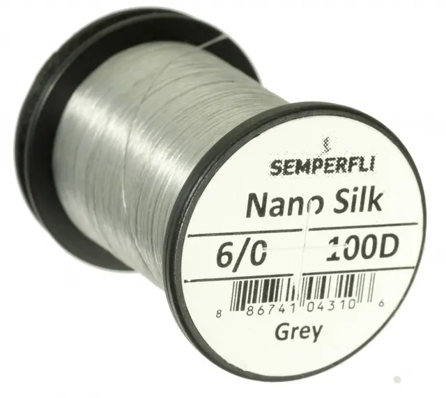 Semperfli Nano Silk Predator 100D 6/0 Grey 