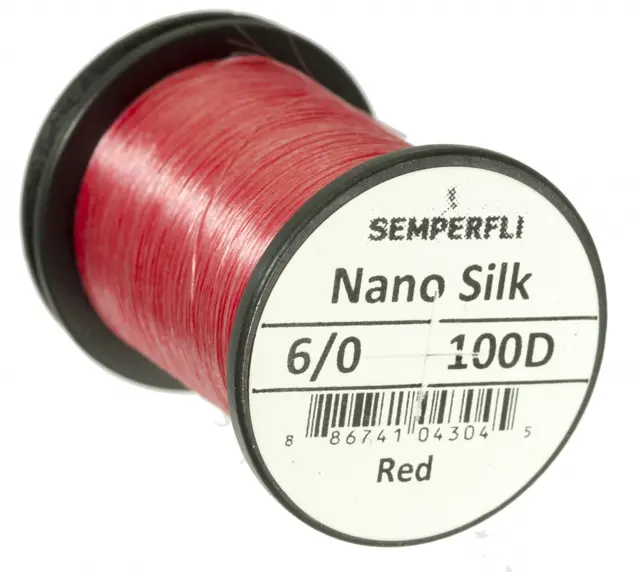 Semperfli Nano Silk Predator 100D 6/0 Red 