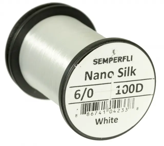 Semperfli Nano Silk Predator 100D 6/0 White 