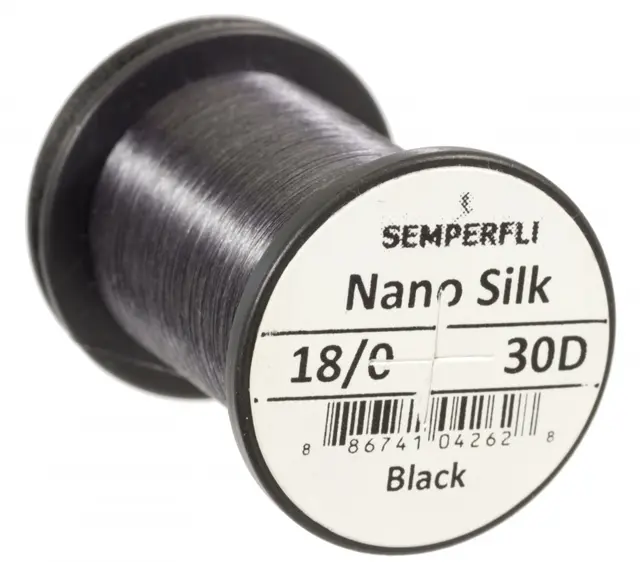 Semperfli Nano Silk Ultra 30D 18/0 Black 