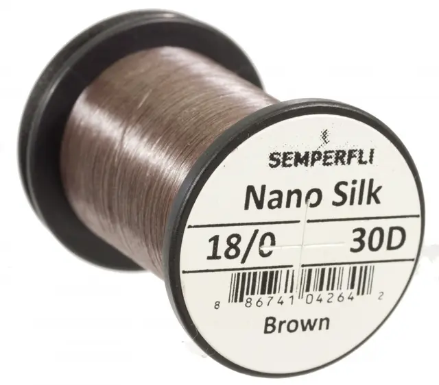 Semperfli Nano Silk Ultra 30D 18/0 Brown 