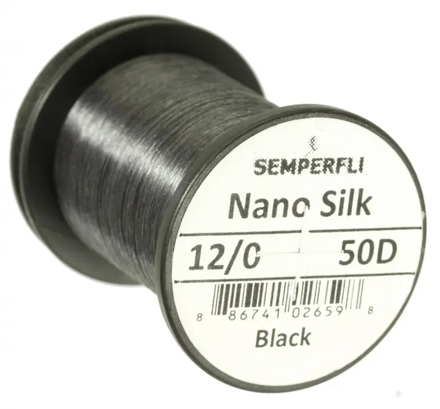 Semperfli Nano Silk 50D 12/0 Black 