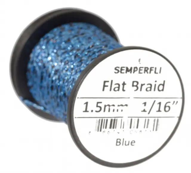 Semperfli Flat Braid 1,5mm Blue 