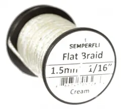 Semperfli Flat Braid 1,5mm Cream