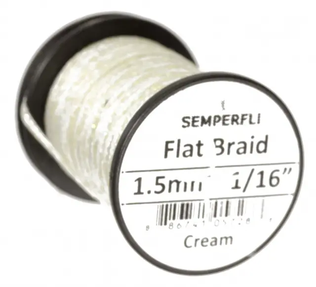 Semperfli Flat Braid 1,5mm Cream 