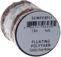 Semperfli Dry Fly Polyyarn Caddis Grey / Brown