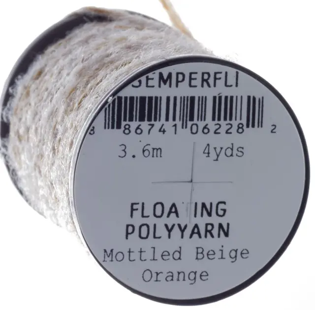 Semperfli Dry Fly Polyyarn Mottled Beige & Orange 