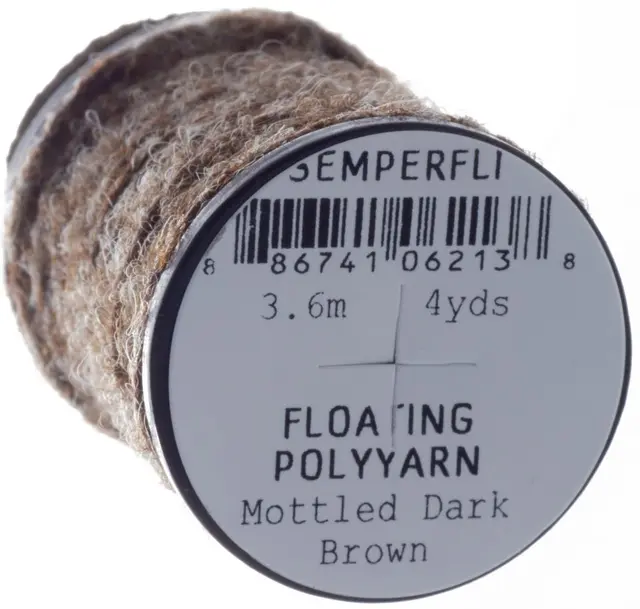 Semperfli Dry Fly Polyyarn Mottled Dark Brown 