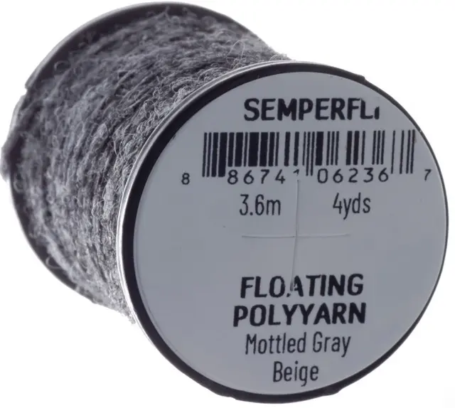 Semperfli Dry Fly Polyyarn Mottled Grey Beige 