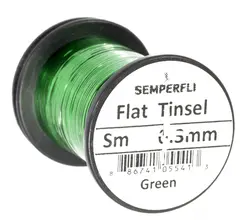 Semperfli Flat Tinsel Green - Small Green Small