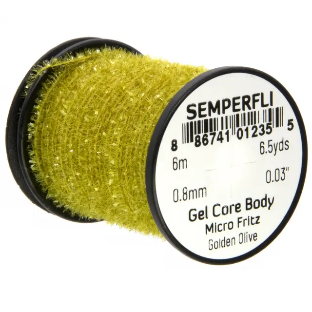 Semperfli Gel Core Body Golden Olive 6 meter Micro Fritz 