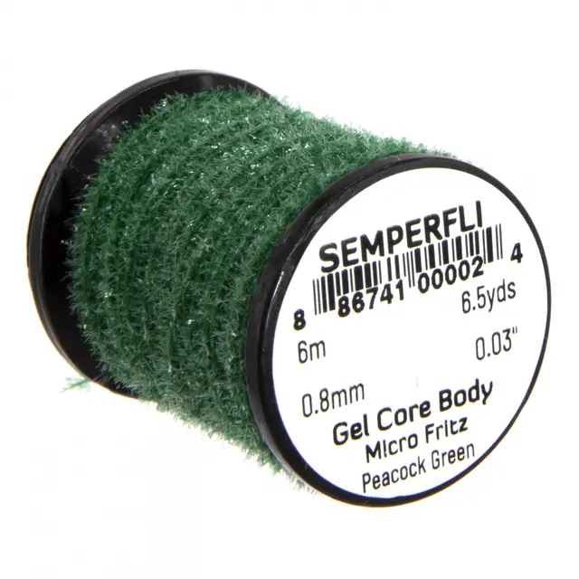 Semperfli Gel Core Body Peacock Green 6 meter Micro Fritz 