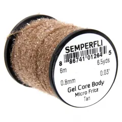 Semperfli Gel Core Body Tan 6 meter Micro Fritz