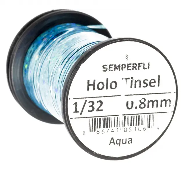 Semperfli Holographic Tinsel Kingfisher Medium 