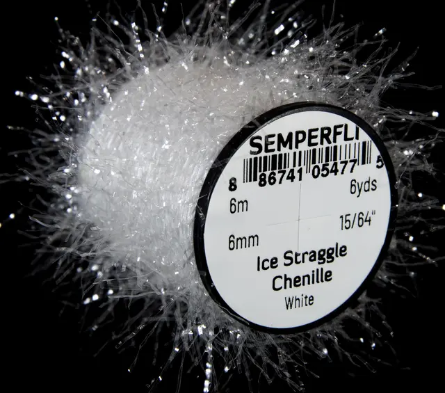 Semperfli Ice Straggle Chenille White 