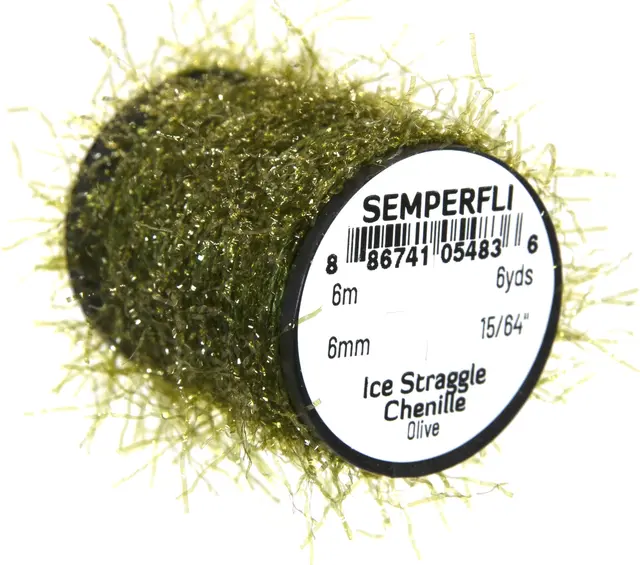 Semperfli Ice Straggle Chenille Olive 