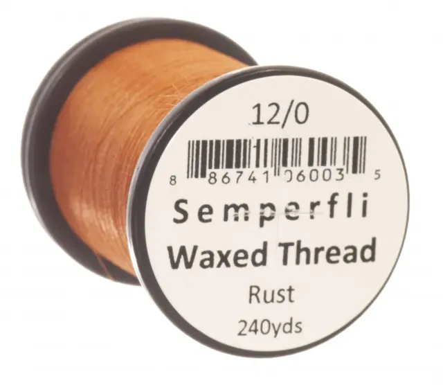 Semperfli Classic Waxed Thread Rust Rust 12/0 