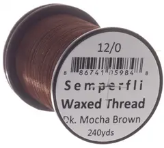 Semperfli Classic Waxed Thread Dk Mocha Dk Mocha Brown 12/0