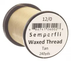Semperfli Classic Waxed Thread Tan Tan 12/0