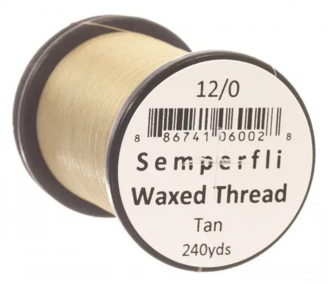 Semperfli Classic Waxed Thread Tan Tan 12/0 