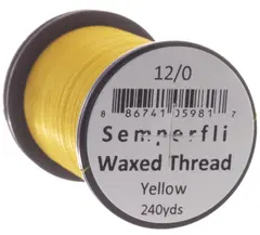 Semperfli Classic Waxed Thread Yellow Yellow 12/0