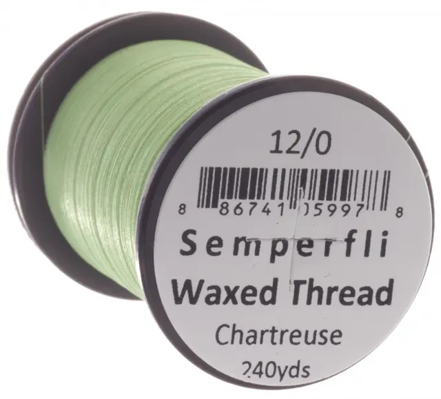 Semperfli Classic Waxed Thread Chart Chartreuse 12/0 