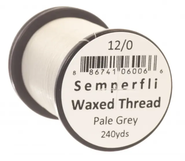 Semperfli Classic Waxed Thread Pale Grey Pale Grey 12/0 