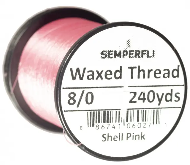 Semperfli Classic Waxed Thread Sh. Pink Shell pink 8/0 