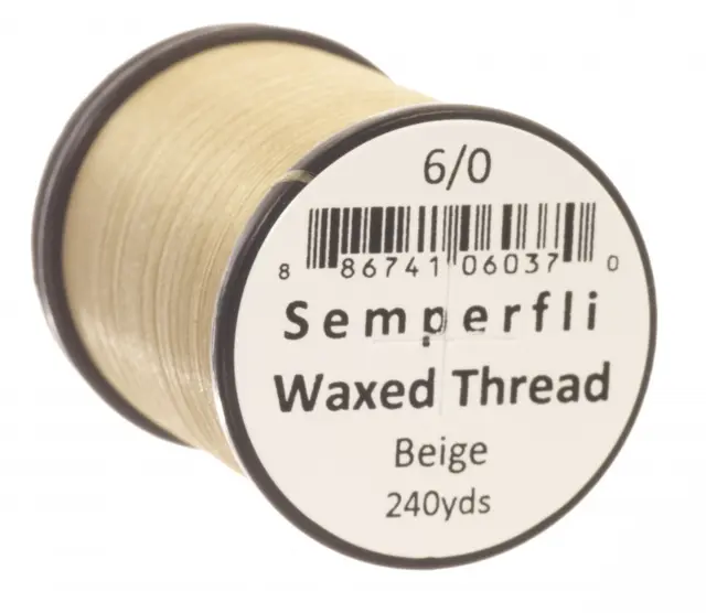 Semperfli Classic Waxed Thread Beige Beige 3/0 