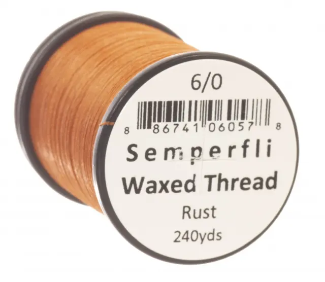 Semperfli Classic Waxed Thread Rust Rust 3/0 