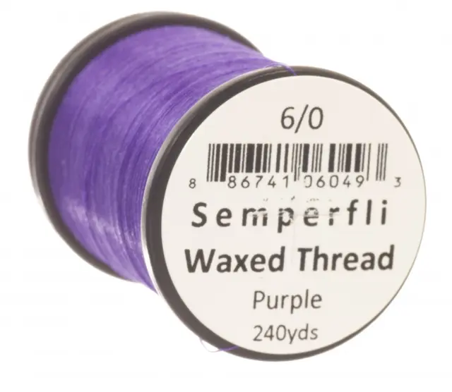 Semperfli Classic Waxed Thread Purple Purple 3/0 