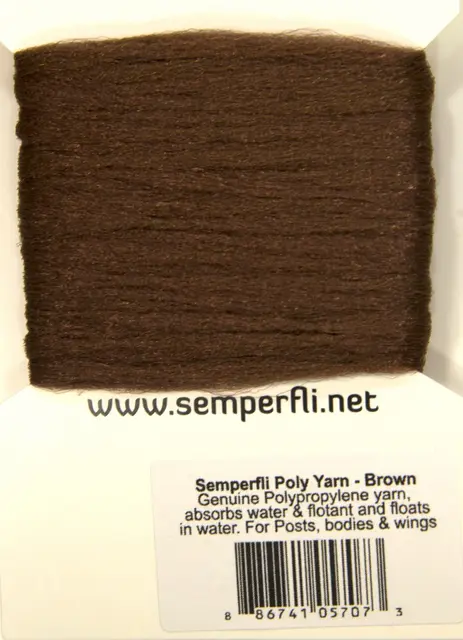 Semperfli Poly-Yarn Brown 