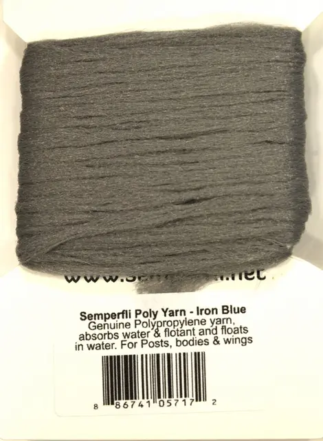 Semperfli Poly-Yarn Iron Blue 