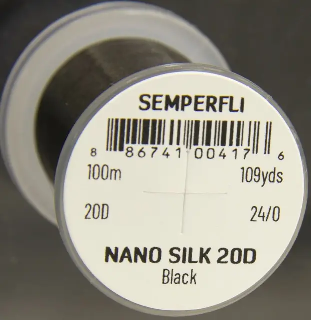 Semperfli Nano Silk Pro 20D 24/0 Black 