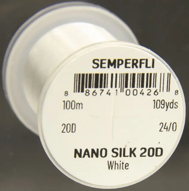 Semperfli Nano Silk Pro 20D 24/0 White 