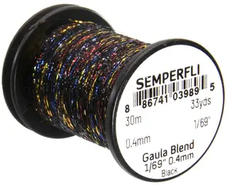 Semperfli Spooled Gaula Black 1/69&quot; Tinsel