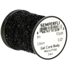 Semperfli Gel Core Body Black 6 meter Micro Fritz