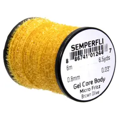 Semperfli Gel Core Body Brown Olive 6 meter Micro Fritz