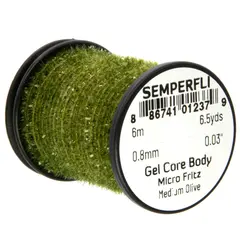 Semperfli Gel Core Body Medium Olive 6 meter Micro Fritz
