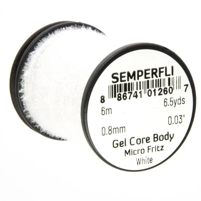 Semperfli Gel Core Body White 6 meter Micro Fritz 