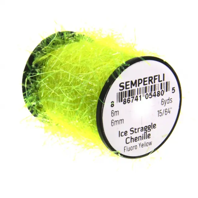 Semperfli Ice Straggle Chenille Fl .Yellow 