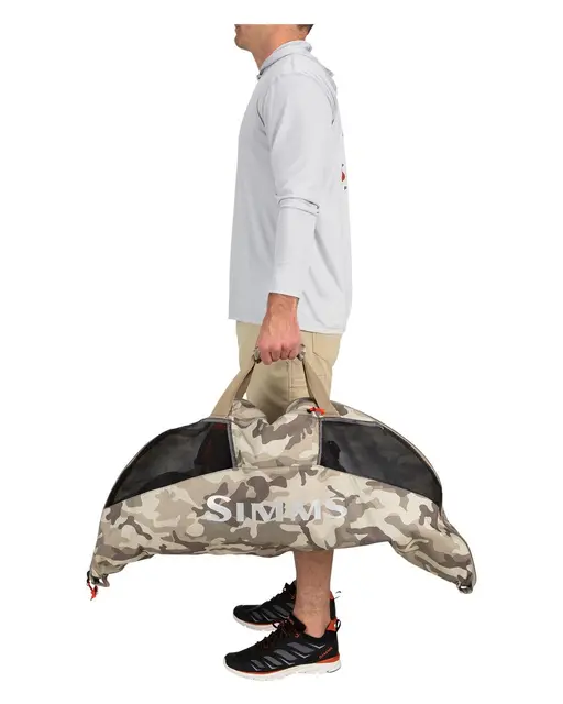 Simms Taco Bag Woodland Camo Sandbar Tacoformet vadebag til vadebukser 