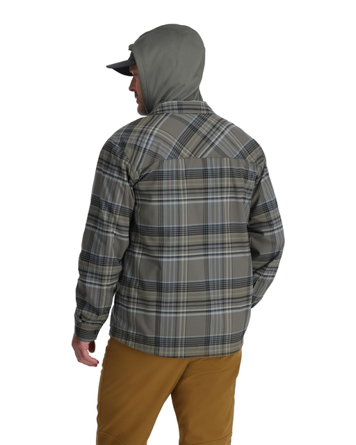 Simms Coldweather Hoody Gunmetal Neo Plaid L 