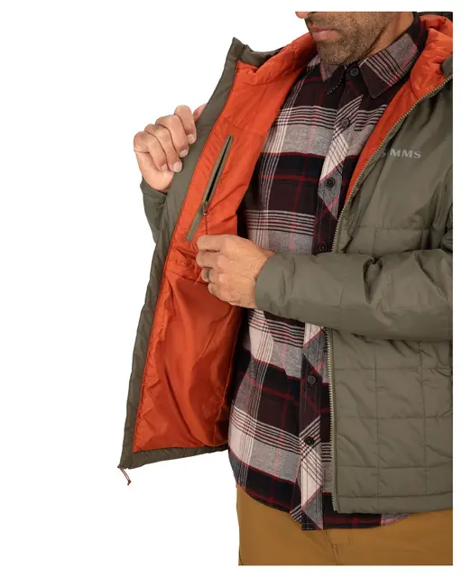 Simms Fall Run Hoody Chestnut M Primaloft jakke 