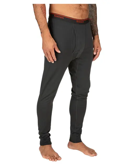 Simms Lightweight Baselayer Bottom S Carbon 
