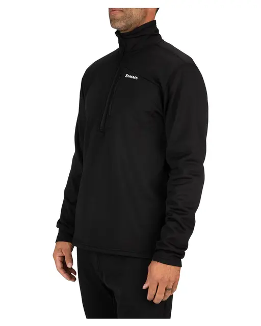 Simms Thermal 1/4 Zip Top Black S Black 