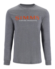 Simms Logo LS Shirt Athletic Heather L
