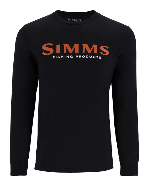 Simms Logo LS Shirt Jet Black L 