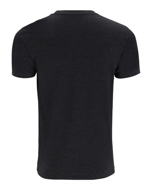 Simms Logo T-Shirt Dark Gunmetal Heather L 