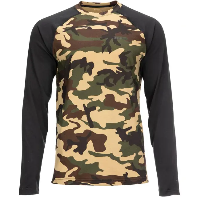 Simms Lightweight Baselayer Top Camo S Flott teknisk genser som innerste lag 